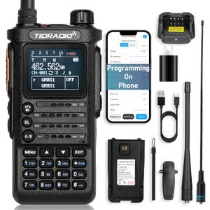 8 Watt TD-H8 GMRS Radio Handheld (2nd Gen) with Bluetooth Programming, GMRS Repeater Capable, NOAA, 5 Watt Long Range Two Way Radios Walkie Talkies with 771 GMRS Antenna, 2500mAh Rechargeable Battery