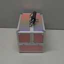 FRENESSA Makeup Train Case 8.85 Inch Portable Makeup Case Organizer Cosmetic Box Make Up Box Makeup Organizer Cosmetic Storage Cases with Locking Nail Kit Organizer Small Travel Case Mermaid Pink