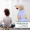 Kuoser Recovery Suit for Dogs Cats After Surgery, Professional Pet Recovery Shirt Dog Abdominal Wounds Bandages, Substitute E-Collar & Cone,Prevent Licking Dog Onesies Pet Surgery Recovery Suit (Blue) XL