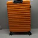 Amazon Basics 30" Hardside Large Checked Luggage, Expandable For Up to 15% More Space, Hardshell Suitcase With Wheels, Scratch-Resistant Surface, Four Multi-directional Wheels, Orange