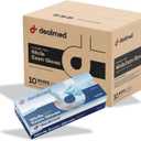 Dealmed Nitrile Gloves - Sky Blue Latex-Free (Black, L)