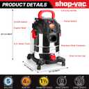 Shop-Vac 5-Gallon 4.5 Peak HP 3-in-1 Wet/Dry/Upholstery Shampoo Vacuum Cleaner