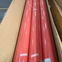 USA Made 48" x 2520" ( 210 feet )Red Kraft Paper Roll, 45 lbs Thickness, American Quality Colored Kraft Paper for School, Poster Arts, Bulletin Board - Odorless, Non-Toxic, Safe for Kids (Pack -3)