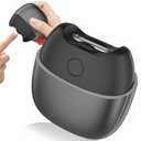 Electric Nail Clippers Cordless, Automatic Fingernail Trimmer with Light, 2 Speeds, Non-Slip Magnetic Cover, Nail Scraps Catcher, USB Rechargeable for Adults, Seniors, Men, Women, Disabled, Grey