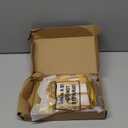 Tenare 12 Pack 4×2.8×4.5 Inch Easter Mini Clear Plastic Gift Bags with Handles Wedding Extra Small Transparent Party Favor Bags Bulk with Ribbon Tissue Paper for Easter Party Supplies(Gold)