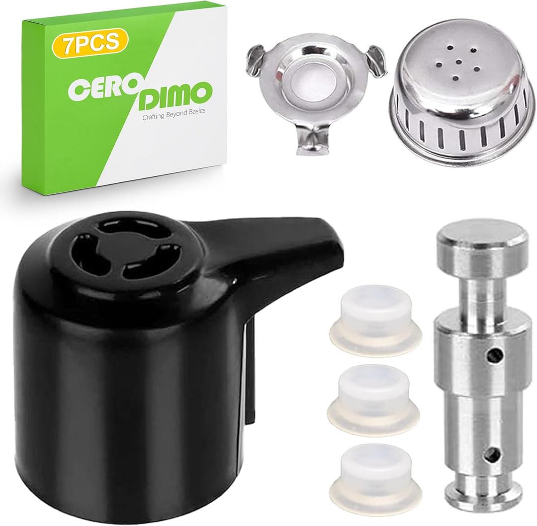 Universal Pressure Cooker Steam Release Valve and Float Valve Replacement with Silicone Caps, Compatible with 3, 5, 6, 8 Quart Models  Pressure Cooker Accessories and Replacement Parts