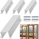 Metal Bifold Door Lock,Cabinet Locks Baby Proofing, Fits Bi-Fold Closet Doors, Doors Safety Locks Keep Toddler, Cats and Dogs Out of Cabinets, Pantry (White, Small 4PCS)