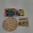 Wooden Flower Garden Building Toys for Kids, STEM Educational Activity Preschool Kit Gift for Boys Girls Age 3 4 5 6 7 Years Old, Stacking Game for Toddlers Build a Bouquet Pretend Play Set