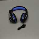 Fachixy FC-100 Wireless Gaming Headset for PS5, PS4, Switch - Gaming Headphones with Lossless Audio & 50Hrs Battery Life - Gamer Headset with Microphone for Mac, Laptop, Mobile (Blue)