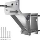 Spare Tire Mount Bracket for Trailer, 120LBS Weight Capacity, Fits Most 4 & 5 Lugs Wheels on 3.94″, 4″, 4.25″ and 4.72″ Bolt Patterns