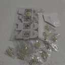 100 Pieces Baptism Favors Set Includes 25 Pieces Mini Rosary 25 Pieces Favor Boxes 25 Pieces White Organza Bags with Drawstring 25 Pieces Thank Tags for Baby Shower Wedding Party Supplies (Silver)