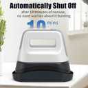 Hat Press, Mini Hat Heat Press Machine for Caps & Patches, Portable Handheld Cap Easy Press Machine with 3 Heating Levels, Auto-Off & 6.3"x3.3" Curved Heating Plate