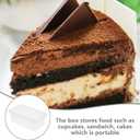 Cabilock Tiramisu Boxes with Lids 20-Pack Clear Plastic Cake Containers for Mousse Desserts Party Favor Boxes Bakery Takeout 4.68X2.83X1.85 Inches