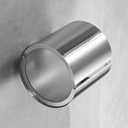 JunSun Cat Proof Toilet Paper Holder Dog Proof Toilet Paper Roll Holder Pet Proof TP Holder Anti-Cat TP Roll Holder TP Roll Keeper Protector Round Enclosed Wall Mounted Stainless Steel Brushed Nickel