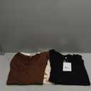 Huukeay 3 Pack Oversized Shirts for Women V Neck Workout T Shirt Casual Side Split Tee Short Sleeve Loose Tops Tunic Tops XL