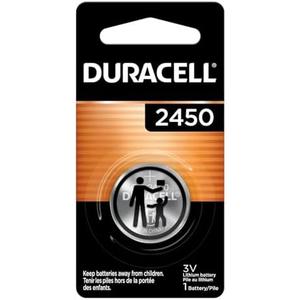 Duracell CR2450 Lithium Battery, 1 Count (Pack of 1), Coin Battery for Key Fob, Car Remote, Watch, and Other Devices, CR2450 Lithium 3 Volt (3V) Cell