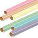 Skyygemm 6 Rolls Bulletin Board Paper Fade Resistant Colored Bulletin Board Paper Roll Bulk for Art Decor Drawing Craft Painting(4 x 8 ft,Macaron Color)