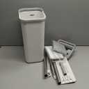 JOYMOOP Mop and Bucket with Wringer Set, Hands Free Flat Floor Mop and Bucket, with 3 Washable Microfiber Pads, Wet and Dry Use, Floor Cleaning System