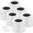 Core Mini Replacement Filter for LEVOIT Core Mini and Core Mini-P Air Purifier, 3-in-1 High-Efficiency Activated Carbon Filter, Core Mini-RF, 6 Filter & 10 Fragrance Sponge