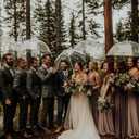 Wedding Clear Bubble Umbrella Bulk 47 Inch Large Dome Rainproof Stick Umbrellas for Weddings Prom Graduation Outdoor Events