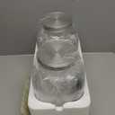 Eleganttime 1 Gallon Glass Drink Dispensers for Parties,2 Pack Beverage Dispenser with Fruit Infuser,Laundry Detergent Dispenser Punch Bowls Water Juice dispensers with Easy Flow Spigot for Outdoor