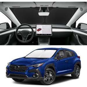 Custom Fit Windshield Sun Shade for Subaru Crosstrek 2018-2026, Blocks UV & Heat, Front Window Sunshade Accessories, Easy Fold & Store Keep Your Car Cooler