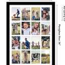 Americanflat 4x6 Collage Picture Frame with Polished Plexiglass - Multi Picture Frames Fit Sixteen 4x6 Photos or Use as One 18x26 Poster Frame for Wall Display - Signature Collection - Black