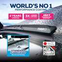 26 Hydrophobic Front Windshield Wiper Blade - Universal Fit for Most Vehicles - Durable & Silicone - Strong Water-Repellent Coating - Prevents Water Build-Up - Quick & Easy Install - 1 Blade