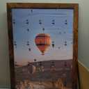 Wood 19.25x26.75 Picture Frame with 18x24 Mat, Display 18x24 with Mat or 19.25x26.75 Without Mat, Wood 19.25 by 26.75 Photo Frame, 19.25 x 26.75 Frame for Wall Hanging Display, Deep Brown