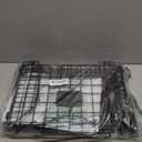 X-cosrack 3-Tier Hanging Wall Files Rack with Door Hooks and 6pcs S Shape Hooks, Over the Door File Organizer &Mounts on Wall Metal Folder, with Tag Slot Great for Office Home and Work- Black