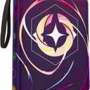 Binder for Lorcana Cards, Premium 990-Pocket Trading Card Album 3-Ring Compatible with Lorcana Cards, TCG Cards, other Game Cards-Purple