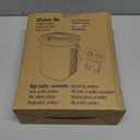 Mountable Silicone Collapsible Kitchen Compost Bin Under Sink, Hanging Garbage Can with Lid for |Cupboard|Bathroom|Bedroom|Office|Camping, Indoor Compost Pale, 2 Gallon Black (Gray)