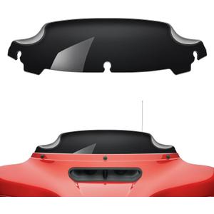 Amazicha Black 4.5" Wave Windshield Windscreen Compatible for Harley Davidson Touring Electra Glide Street Glide 2014 2015 2016 2017 2018 2019 2020 2021 2022 2023