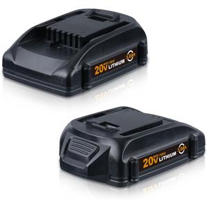 VINIDA 2P 20V 3.0Ah Replacement for Worx 20V Battery Replacement Battery for 20V WA3520 Compatible with Worx 20V WA3525 WA3520 WA3577 WA3578 WG151s WG155s WG251s Tools