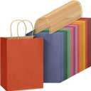 Mr. Pen- Paper Gift Bags with Handles, 32 Pack, 7.6" x 4.7" x 10.6", Medium Kraft Easter Gift Bags with Handles Bulk, Ideal for Gifts, Weddings, Baby Showers, Birthdays, Shopping, Party Favor (Deep Multicolors)