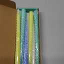 10 Inch Colored Taper Candles, 10 Pack Unscented Dripless Colored Candlesticks for Spring Decor Dinner Parties Home Decoration and Celebrations