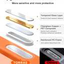 TORRAS Magnetic Shockproof for iPhone 17 Pro Case, Compatible with MagSafe, Military-Grade Drop Protection, Camera Control, DIY Button, Slim Translucent Phone Case for iPhone 17 Pro, Orange