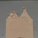 Women's V Neck Spaghetti Strap Cami Tank Top XS