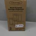 Multi-Purpose Pull-Out Storage Organizers, Under Sink/Cabinet Organizers and Storage for Bathroom & Kitchen, Black, 12.8 Inches, 2 Packs