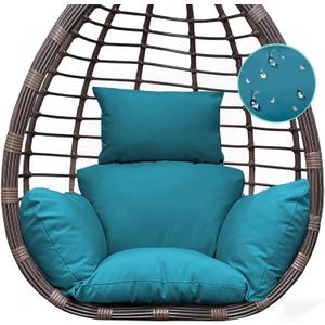 Indoor Outdoor Egg Chair Cushion Thick Hanging Chair Cushions Soft Seat Pad for Patio Garden Bedroom Teal