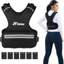 ZELUS Weighted Vest, Z-Fit Soft Iron Adjustable Weighted Vest for Women and Men, Ultra Thin Weight Vest for Home Gym Strength Training Weight Loss Workout, 08-14lb/11-20lb/20-32lb.