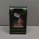 Roman 8" Lighted Swirl Santa in Vintage Mailbox  Confetti Lite Christmas Decor, Festive Holiday Accent, Charming Gift Idea