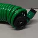 Recoil Garden Hose 25FT EVA Water Hose with 7-Pattern Spray Nozzle,Curly Self Coiling Lightweight Garden Hose,Retractable Drinking Water Safe Garden Coil Hose for Lawn Patio