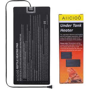 Aiicioo Reptile Heating Pad - Hermit Crab Heater Heat Mat for Reptiles Snake Lizard 24 Watt