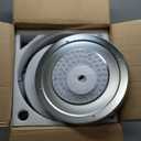 42 Inch Fandelier Ceiling Fan with Light, Chandelier Fan for Bedroom Living Room, Retractable Ceiling Fan with Lights, 6 Wind Speeds, LED Dimmable, Memory and Timing Function-Chrome