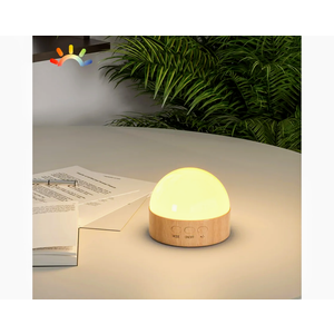 Kintion Night Light, Dimmable 8 Color Portable LED Night Light, 1800mAh Rechargeable Nursery Light Lamp, Soft Eye Caring Warm White, White, Red, Blue, Green Color Lighting for Sleep Aid (Brown, 1pcs)