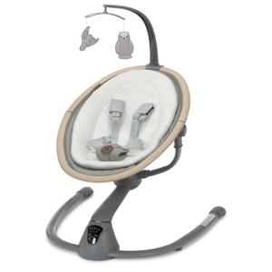 Maxi-Cosi Cassia Baby Swings for Infants: Smart Portable Baby Swing with Music, Lightweight & Foldable Baby Swing, 360 Rotation Infant Swing, Classic Green