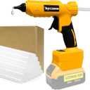 Cordless 100W Hot Glue Tool for Dewalt 20V Battery, Handheld Wireless Heavy Duty Hot Glue Kit with 20pcs Glue Sticks for Home Repair, Arts & Crafts (Battery NOT Included)