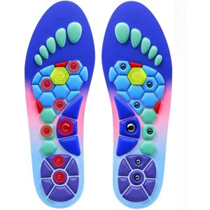 Acupressure Insoles for Men and Women - Helps Promote Blood Circulation and Relieve Fatigue Orthopedic Acupoint Massage Insoles with Magnetic (Pink, M(Men 7.5-9/Women 8.5-10))