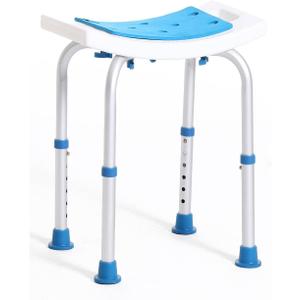 FSA/HSA Eligible Shower Chair for Inside Shower, Shower Stool for Elderly and Disabled, Tool-Free Assembly Shower Seat for Bathtub, Shower Bath Chairs for Seniors/Disabled by DUALECO